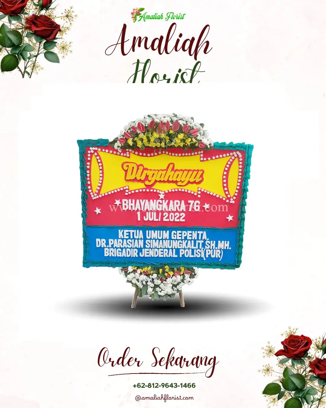 Papan Bunga HUT Ulang Tahun Landih